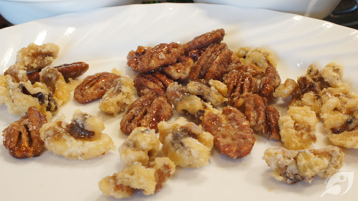 Quick Candied Nuts on the Stovetop