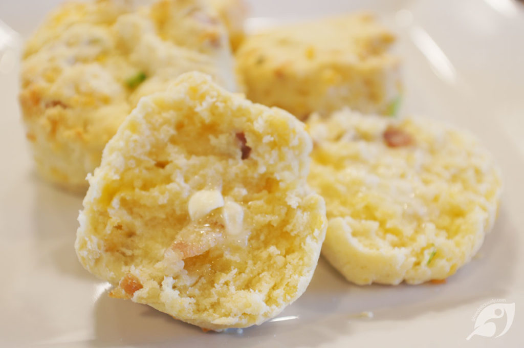 Savory Bacon, Cheddar & Scallion Biscuits