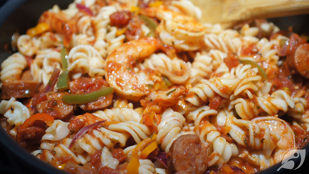 Spicy Shrimp & Andouille Sausage Fusilli