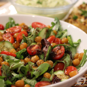 Roasted Chickpea Salad with Balsamic Dressing