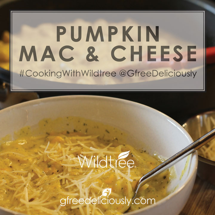 closeup of pumpkin Mac & Cheese social share image