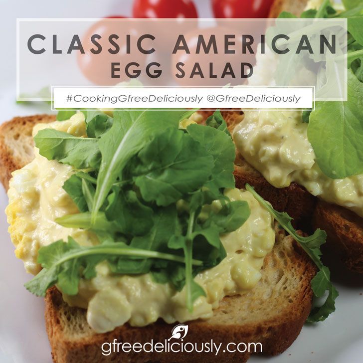 Egg salad on toast social share image 728x728px