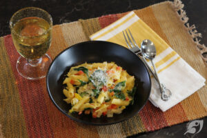 Step 6 - To serve, divide into bowls and sprinkle with freshly grated parmesan cheese!