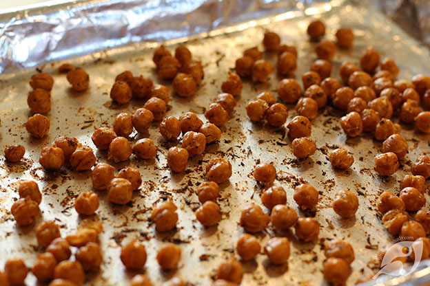 Roasted Chickpeas on a sheetpan