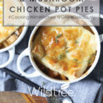 Butternut Squash & Mushroom Chicken (or Turkey) Pot Pies Pinterest Share graphic 800x1200
