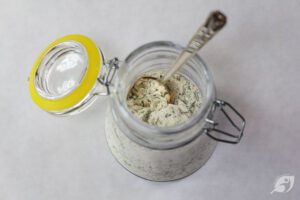 Store the mixture in a tightly sealed glass container in the refrigerator for up to three months when you've got your ingredients combined.