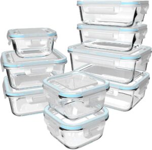 glass storage and meal prep containers