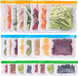 multi-sized silicone zipper bags