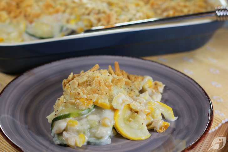 Loaded with tender summer squash, the béchamel sauce with creamy corn, crackers, and a buttery taste, it's an authentic Southern comfort food knock-it-out-of-the-ballpark recipe that will win a homerun with everyone at your table!