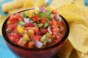 Enjoy with tortilla chips, tacos, burritos, tostadas, and quesadillas, or serve over pinto or black beans as a side dish.